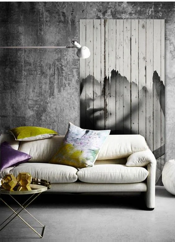 Andrea Fenise, Memphis Fashion Blogger, Antonio Mora wooden mural