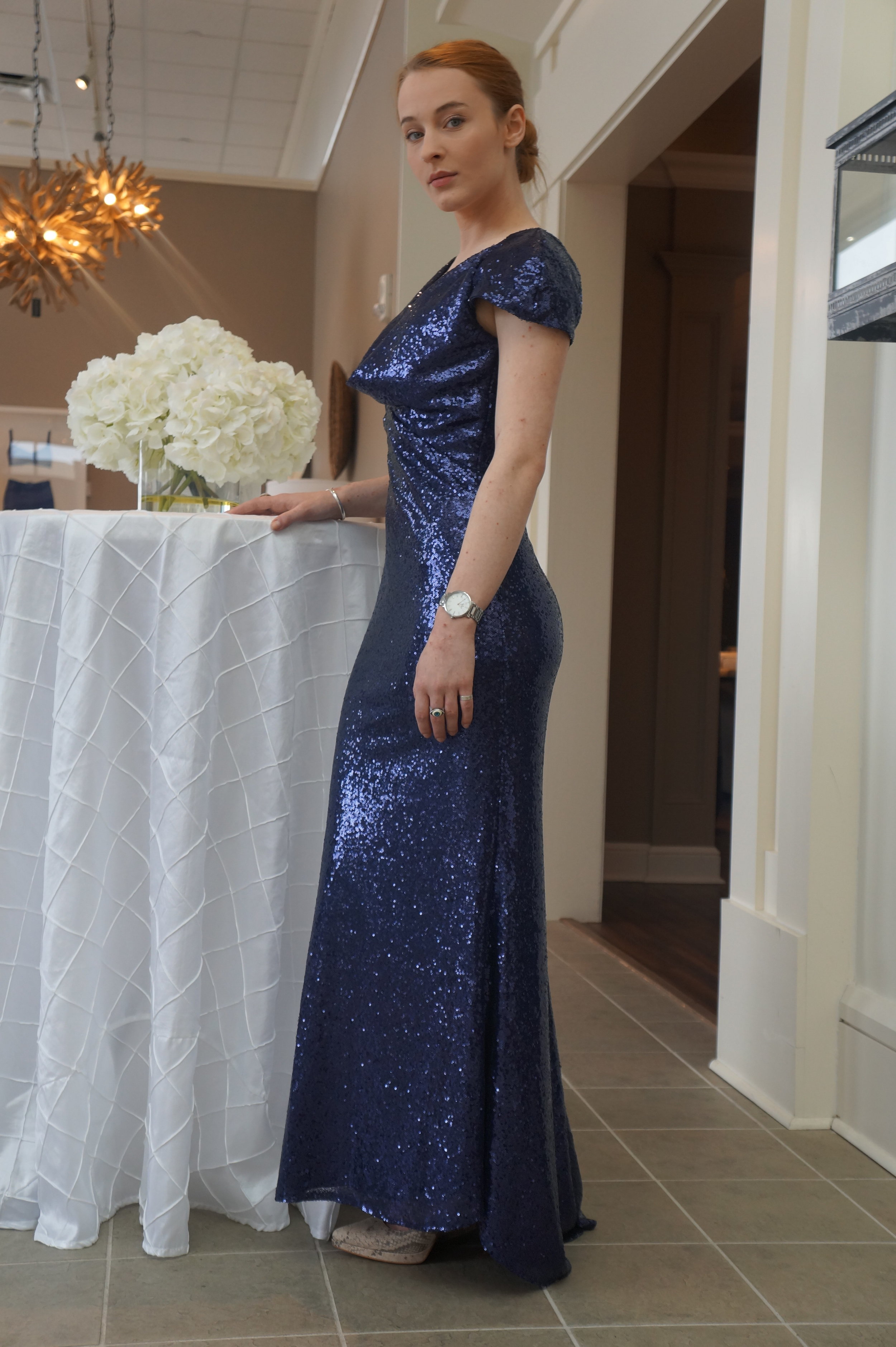 Andrea Fenise Memphis Fashion Blogger does a soft launch of Proposed Bridal at the Ethan Allen Bridal Show