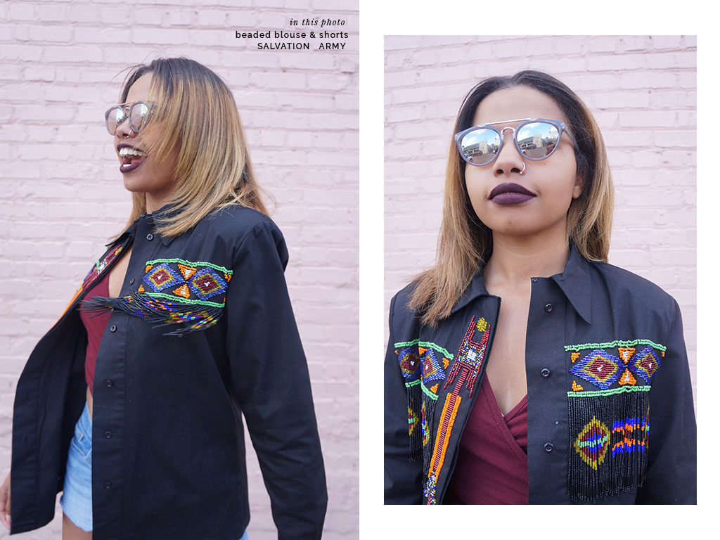 Andrea Fenise Memphis Fashion Blogger styles Earth Day Campaign for Salvation Army Family Stores