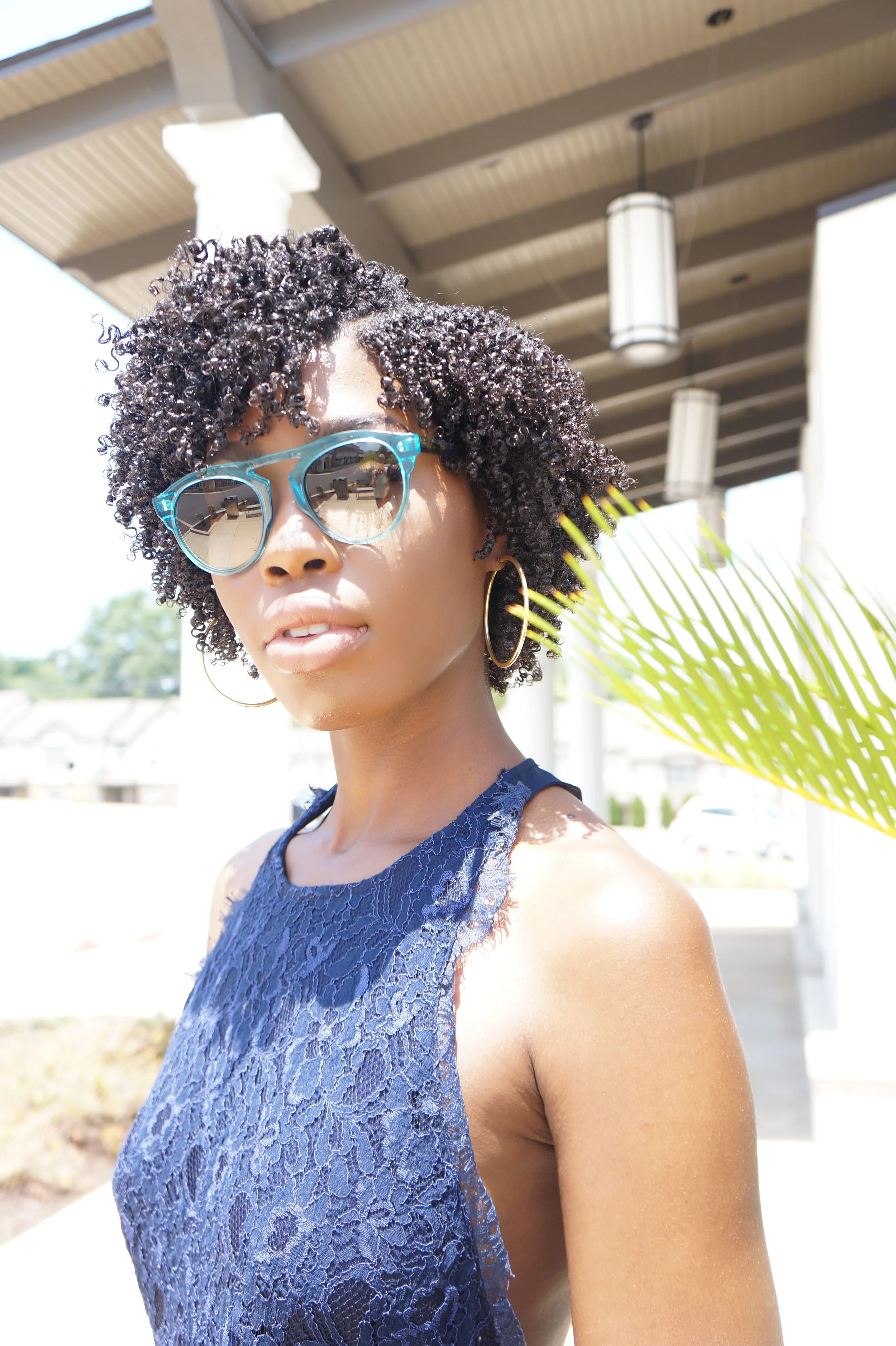 Andrea Fenise Memphis Fashion Blogger shots SEE EYEWEAR brand collaboration