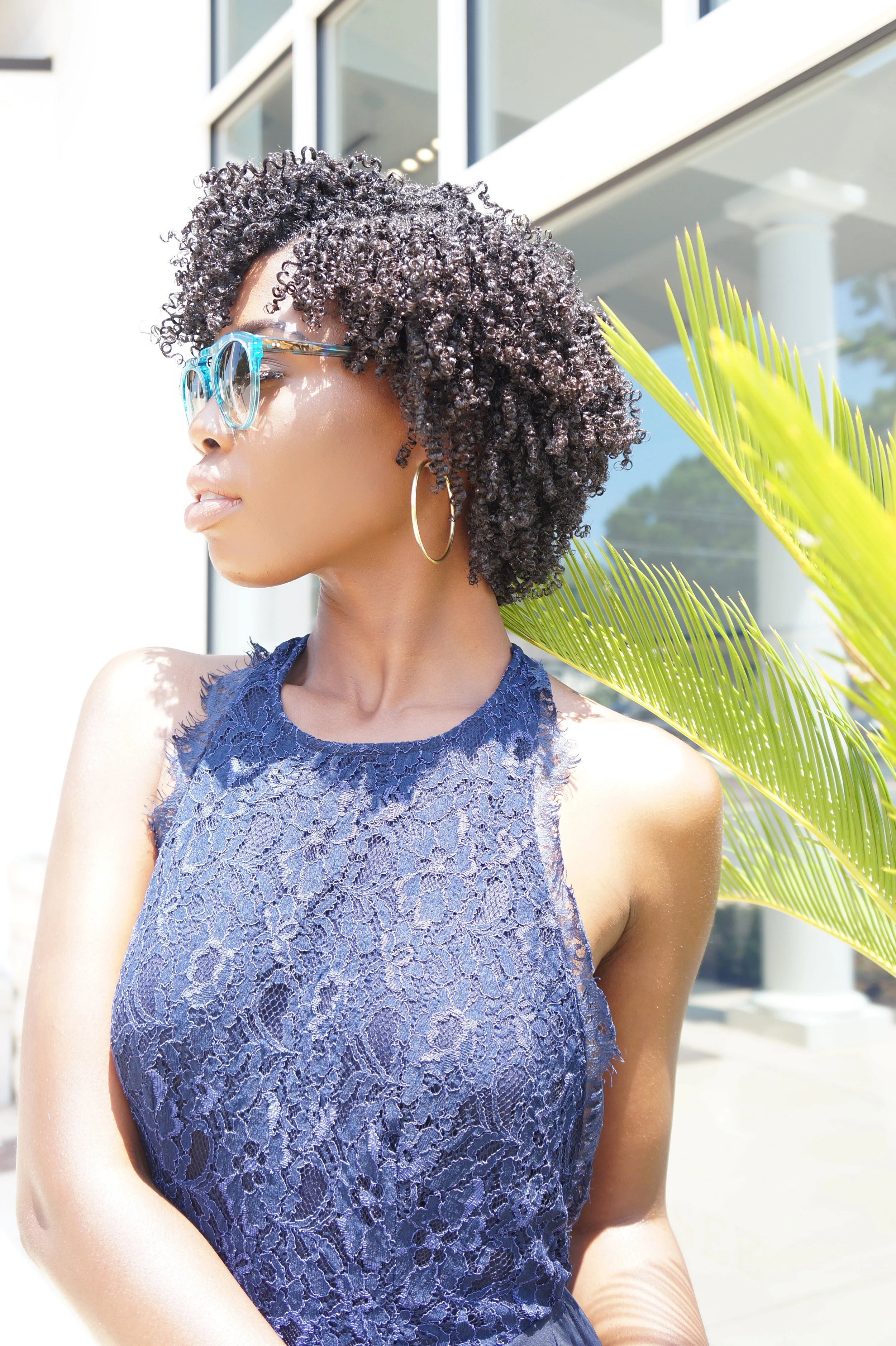 Andrea Fenise Memphis Fashion Blogger shots SEE EYEWEAR brand collaboration