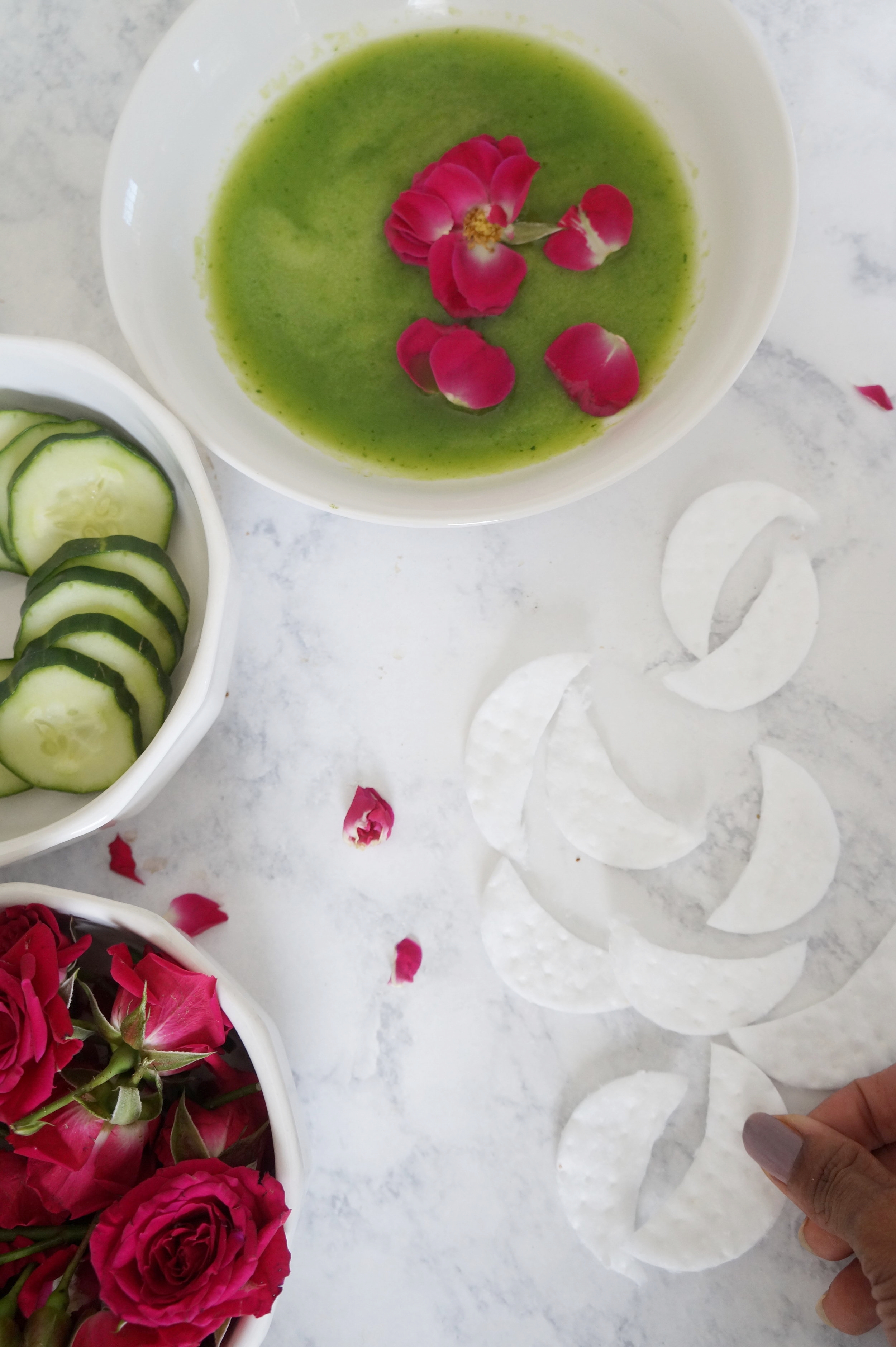 cucumber and rose water for face