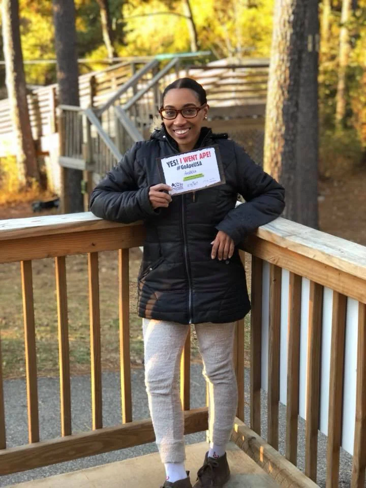 Andrea Fenise Memphis Fashion Blogger experiences Go Ape