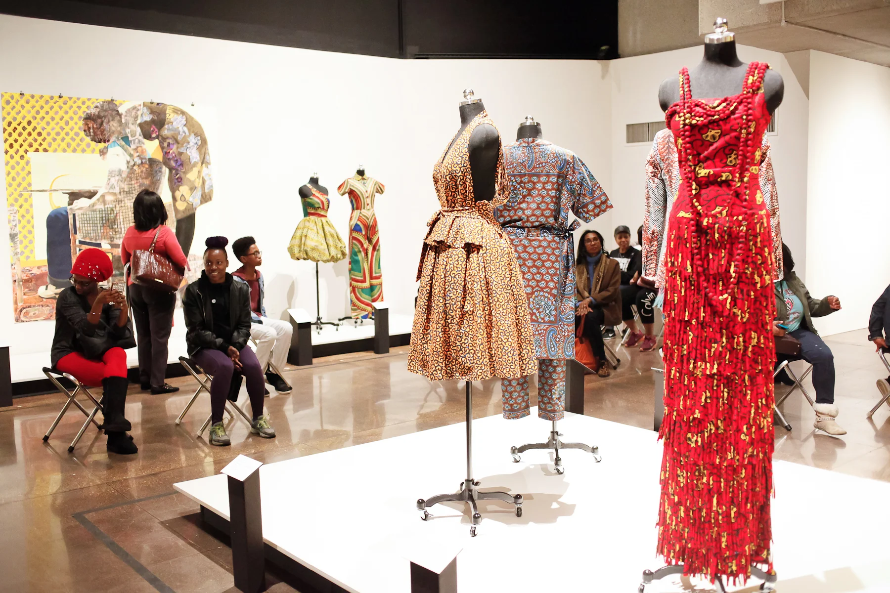 Andrea Fenise Memphis Fashion Blogger hosts Tour of African Print Fashion Now at Brooks Museum of Art