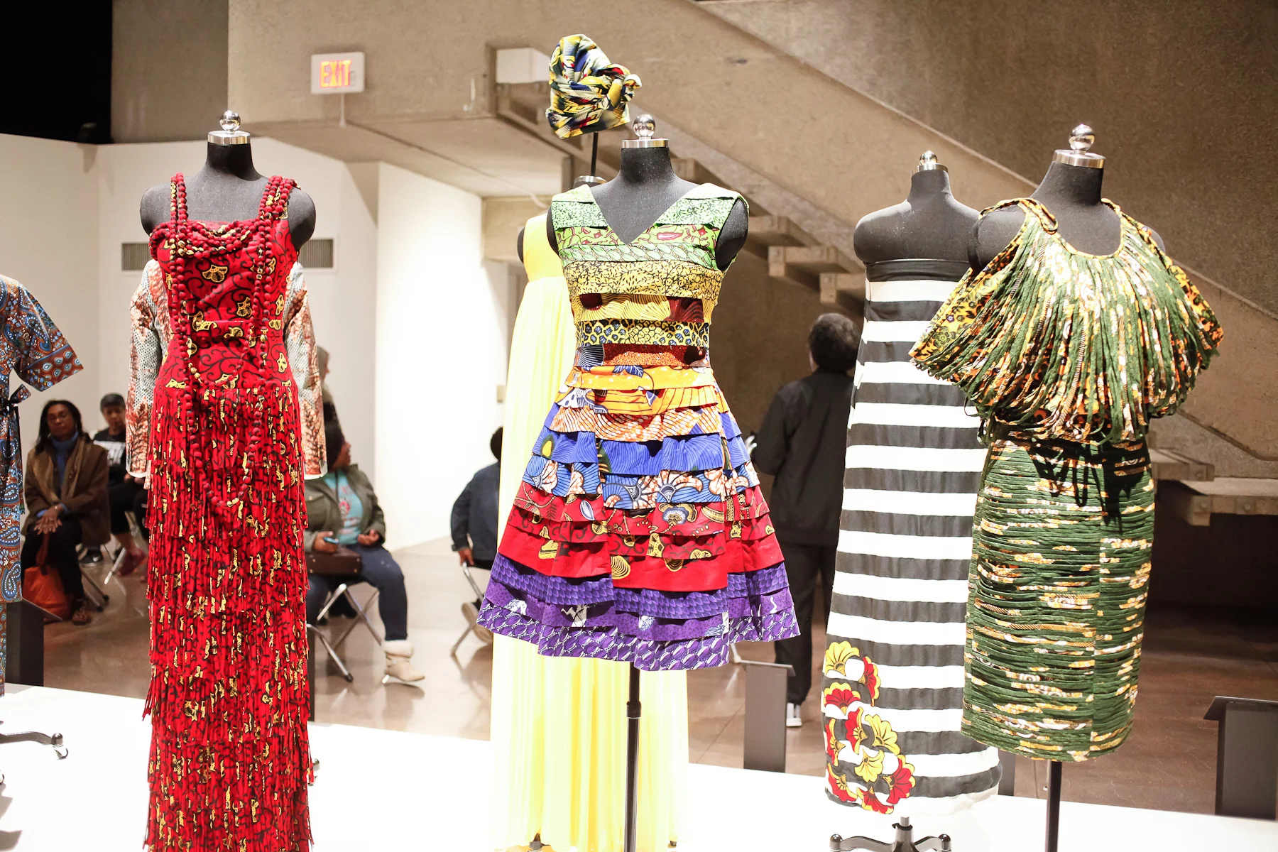 Andrea Fenise Memphis Fashion Blogger hosts Tour of African Print Fashion Now at Brooks Museum of Art