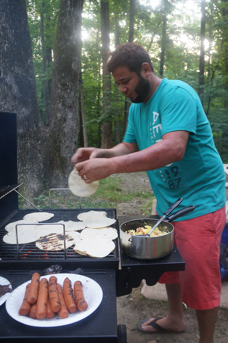 Andrea Fenise Memphis Fashion Blogger shares #40before40 series Go Camping