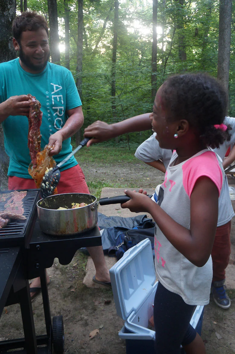 Andrea Fenise Memphis Fashion Blogger shares #40before40 series Go Camping