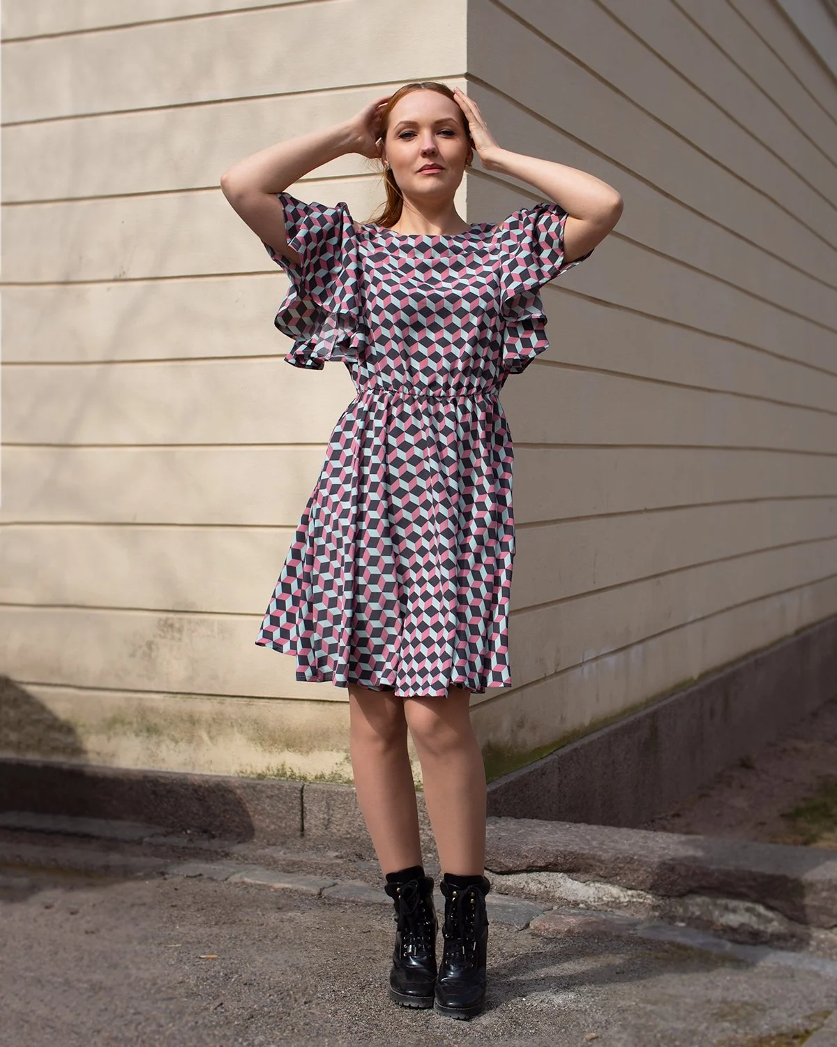Jolene Dress, minttu/roosa, M