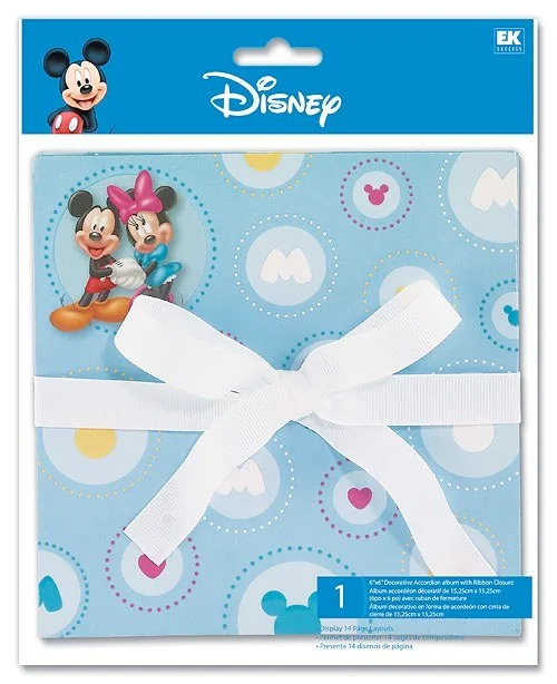 Mickey & Minnie 6x6" Accordion Album