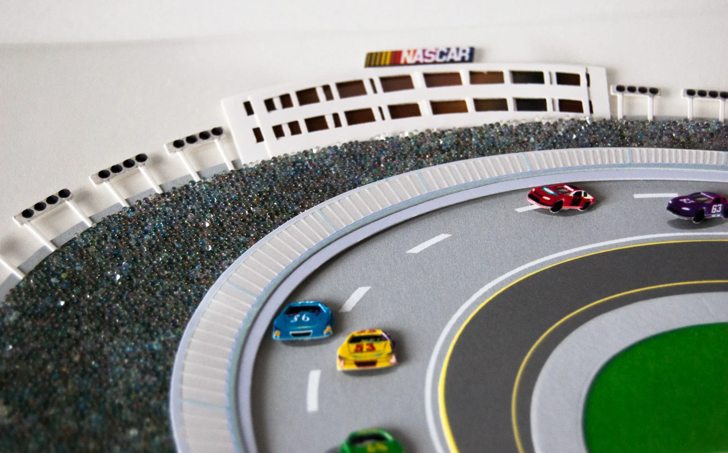 NASCAR 3D Sticker Detail