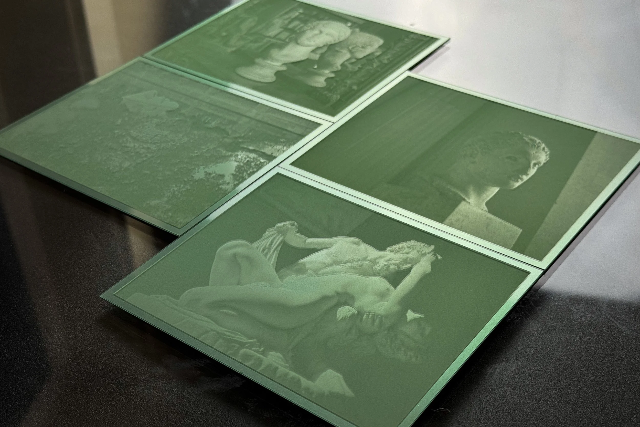 Photogravure plates from the Paris series.