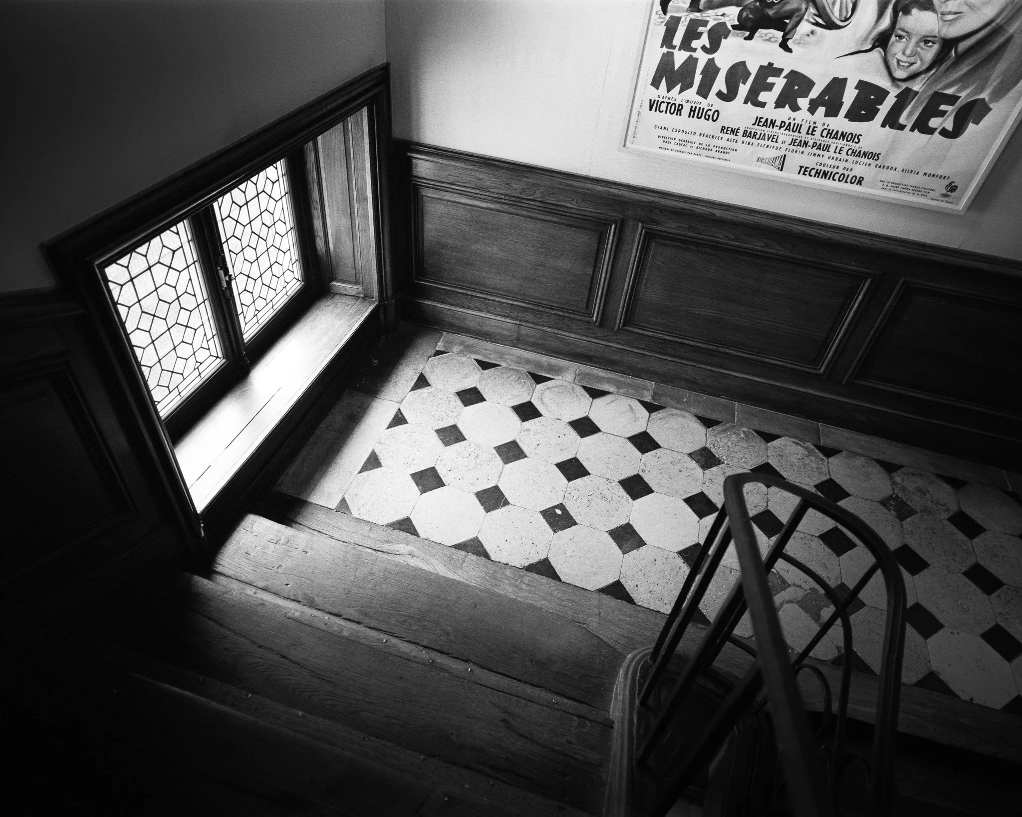 Black-and-white photograph of Victor Hugo's apartment, Paris.