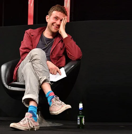Damon Albarn receiving his Lifetime Achievement Award at The Ivors 2016 (Image Mark Allen)