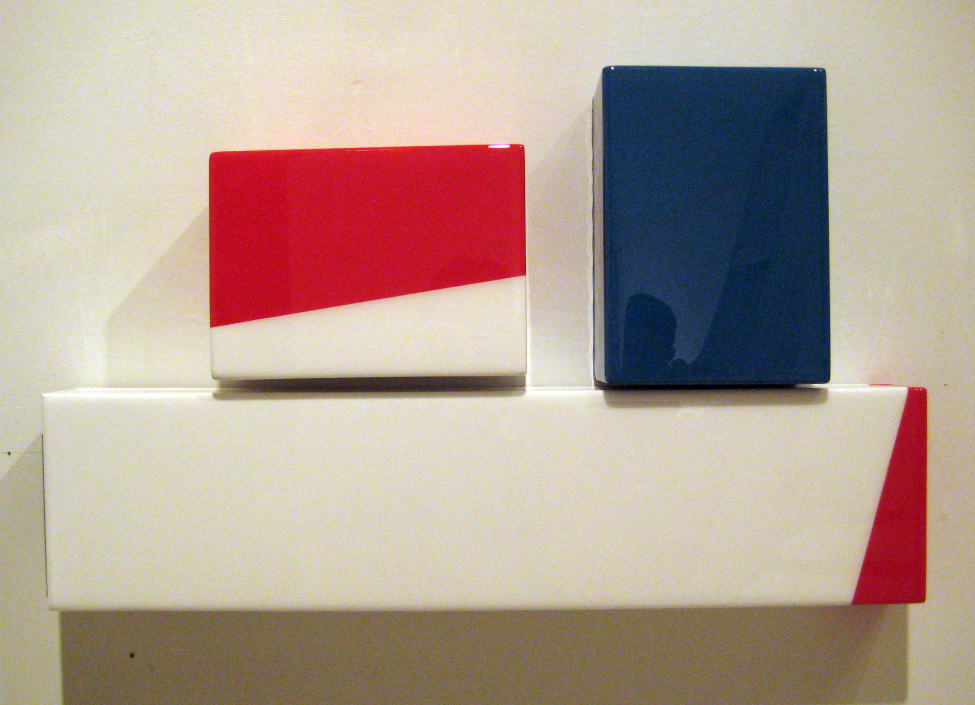   Puzzle #2, In honour of France  –  Acrylic, MDF, UV resin 12” x 24” x 3” / 30 x 61 x 8 cm 