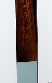 Leaner L2 - Acrylic, Cypress, select pine, and UV resin 5” x 76” x 2” / 13 x 193 x 6 cm - DETAIL