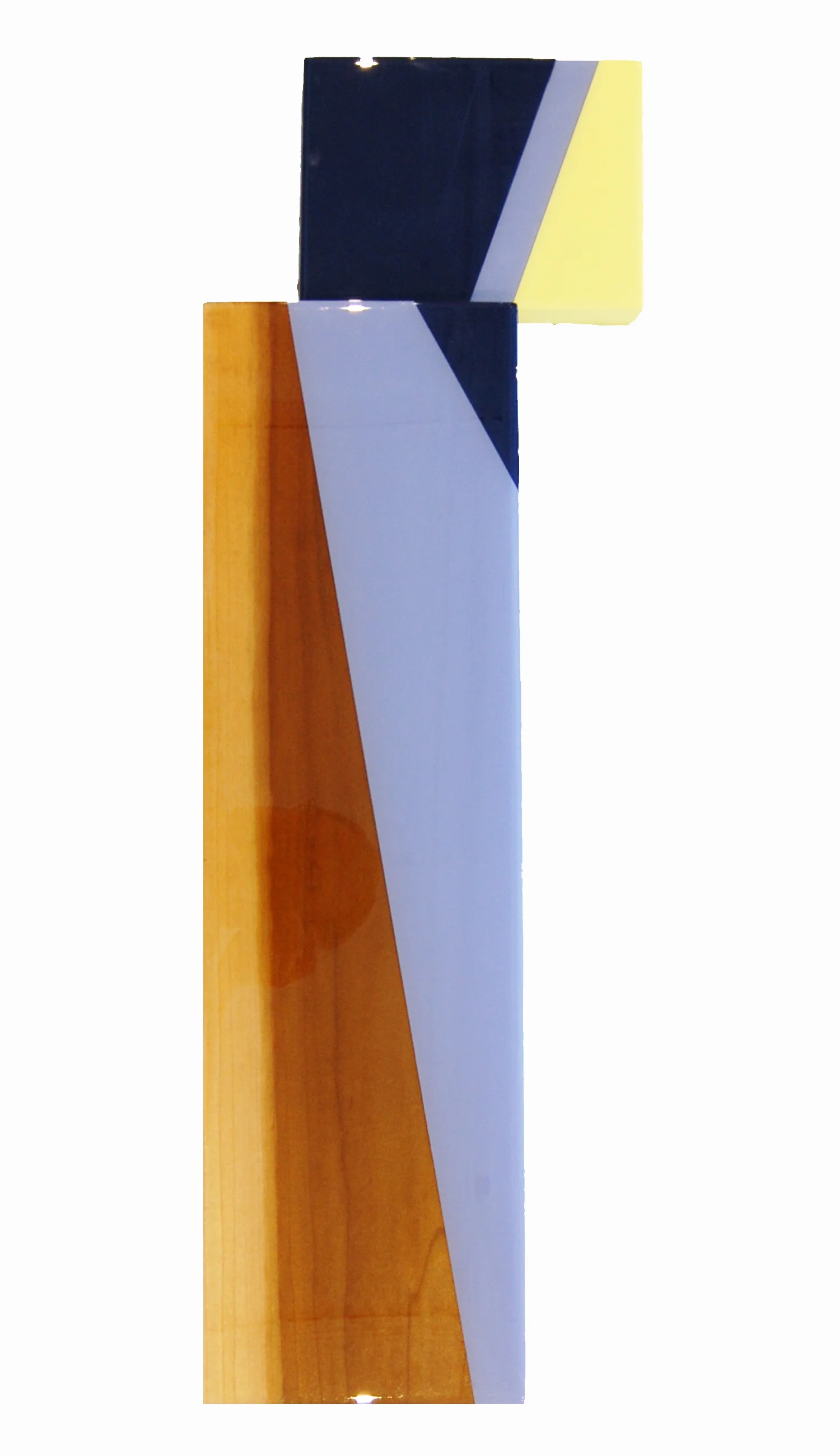Puzzle #94 Acrylic, cypress, and UV resin 28" x 10" x 2" / 71 x 25 x 5 cm
