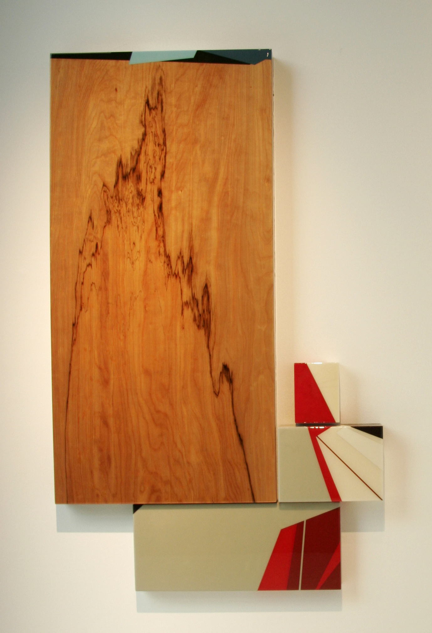   Puzzle 22  Acrylic, unknown hardwood, MDF, UV resin (1) 30x60x3.5in, (1) 12x24x2in, (1) 12x16x3in, (1) 6x8x3in 