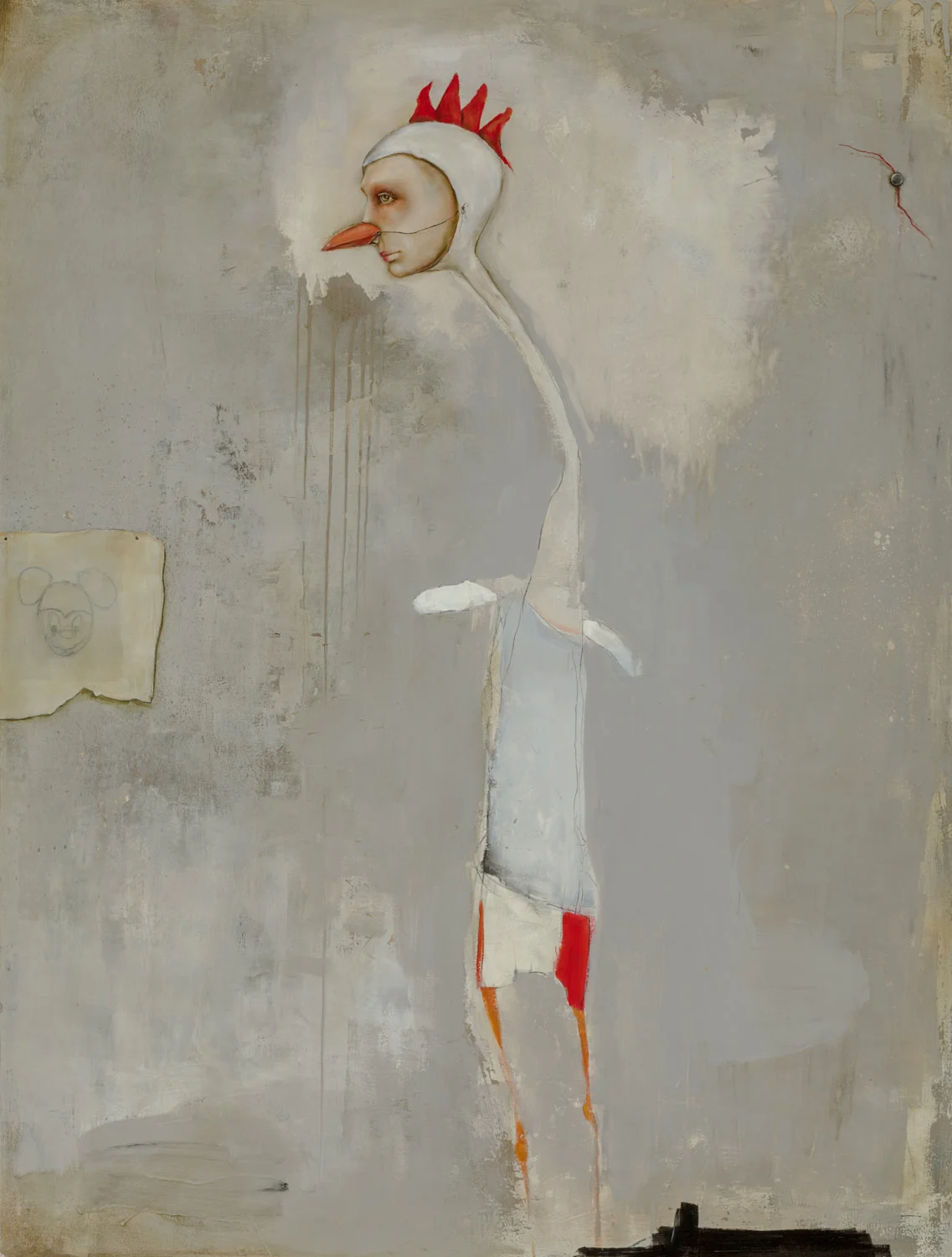 Chicken Scratch Oil and enamel on wood board - 2016 40” x 30” / 102 x 76 cm