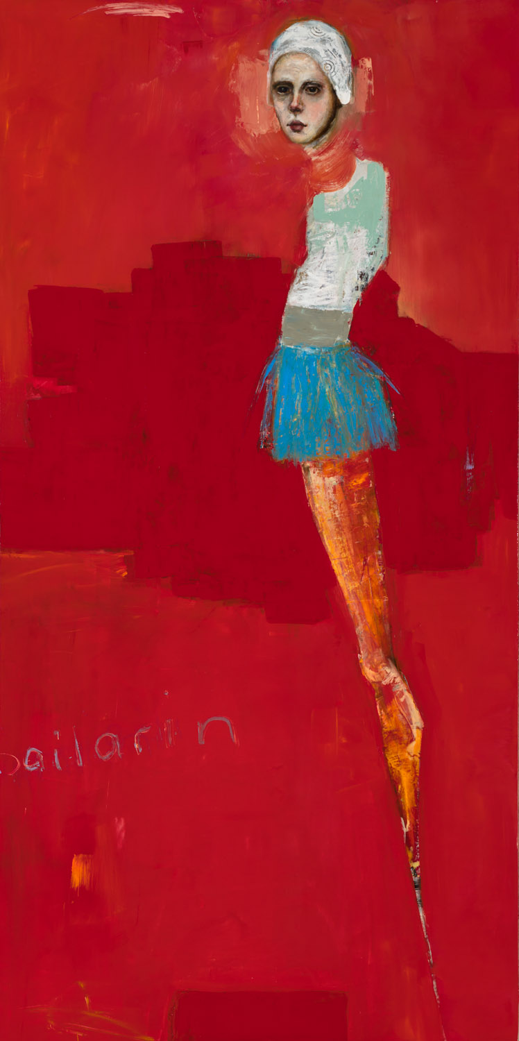   Dancer  - Oil on canvas - 48” x 24” / 122 x 61 cm - SOLD 