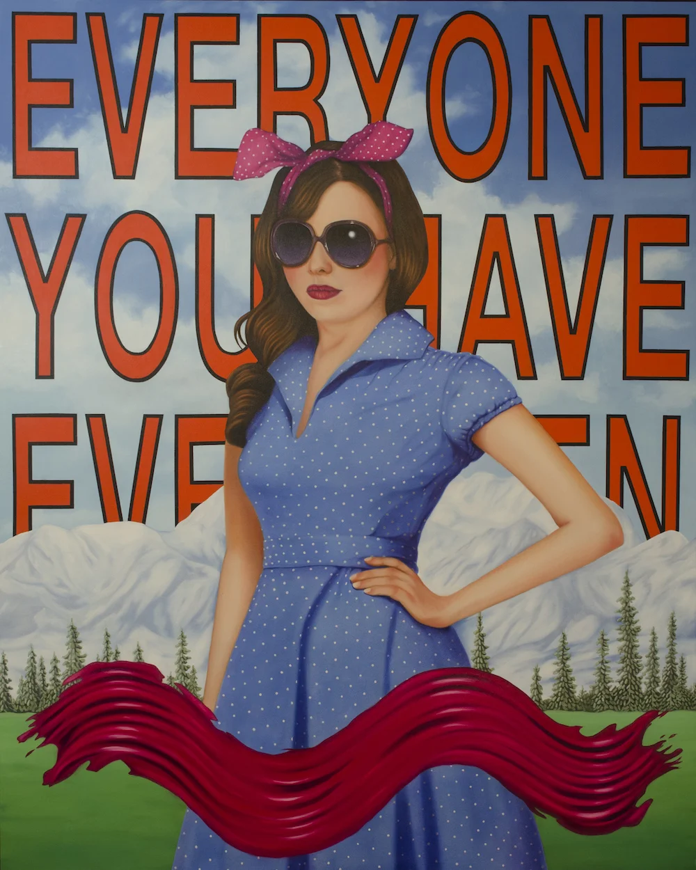 Wave Particle - Oil, alkyd and beeswax on canvas on panel - 60x48in / 152x122cm