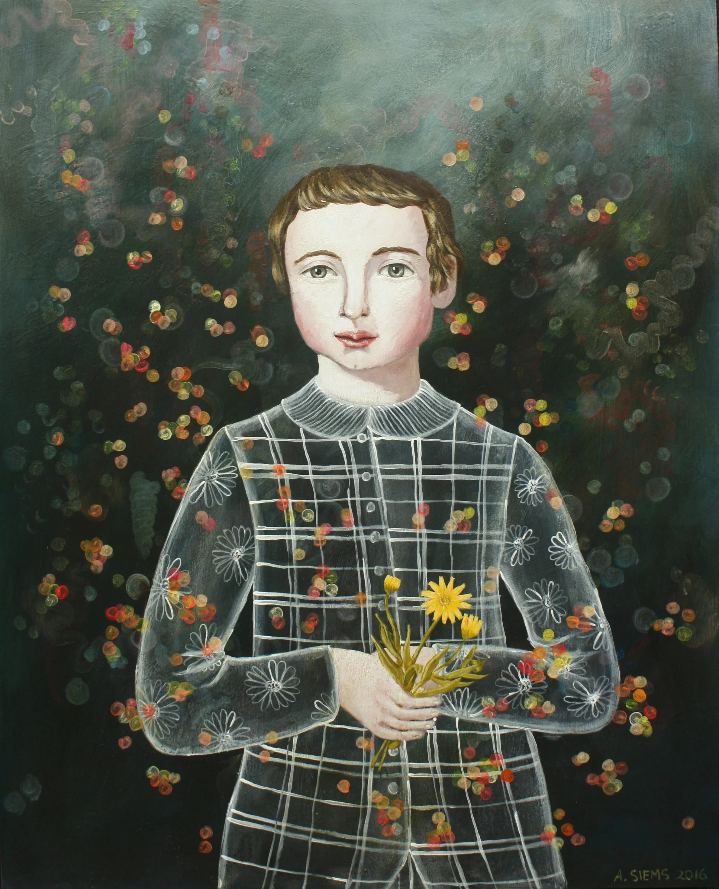 AS_Boy with Calendula_Acrylic on panel_30x24in.JPG