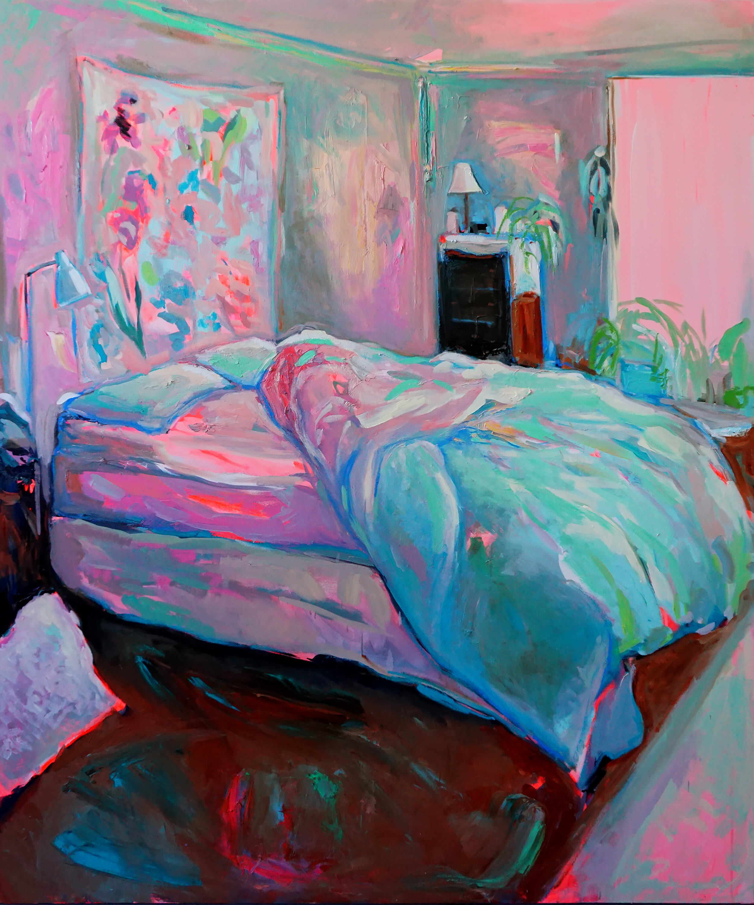  Ekaterina Popova  - Resting Place -  2019, Oil on canvas - 72 x 60 x 2 inches / 183 x 152 x 5 cm 