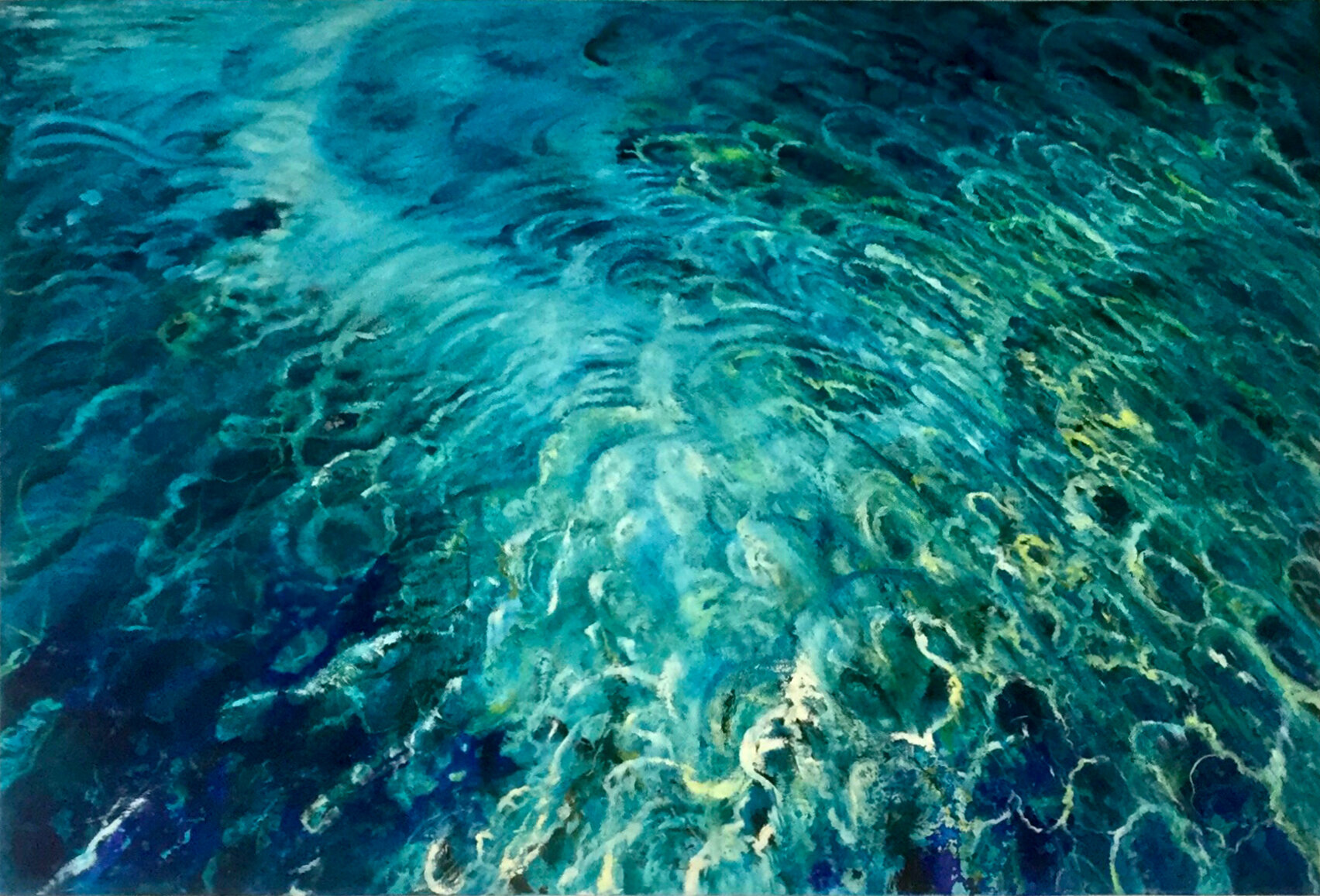  Anastasia Gklava -  Shimmer  - Oil on canvas - Dim: 39x59 in / 100x150 cm  