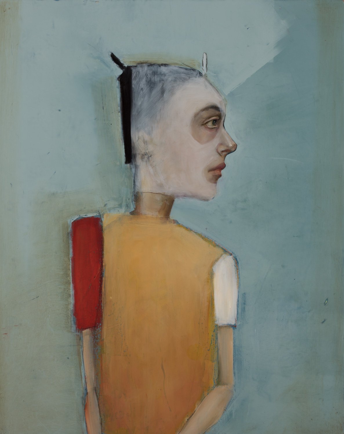  Michele Mikesell,  La Mascara,  2021, Oil in canvas, 20x16 inches / 50x40cm 