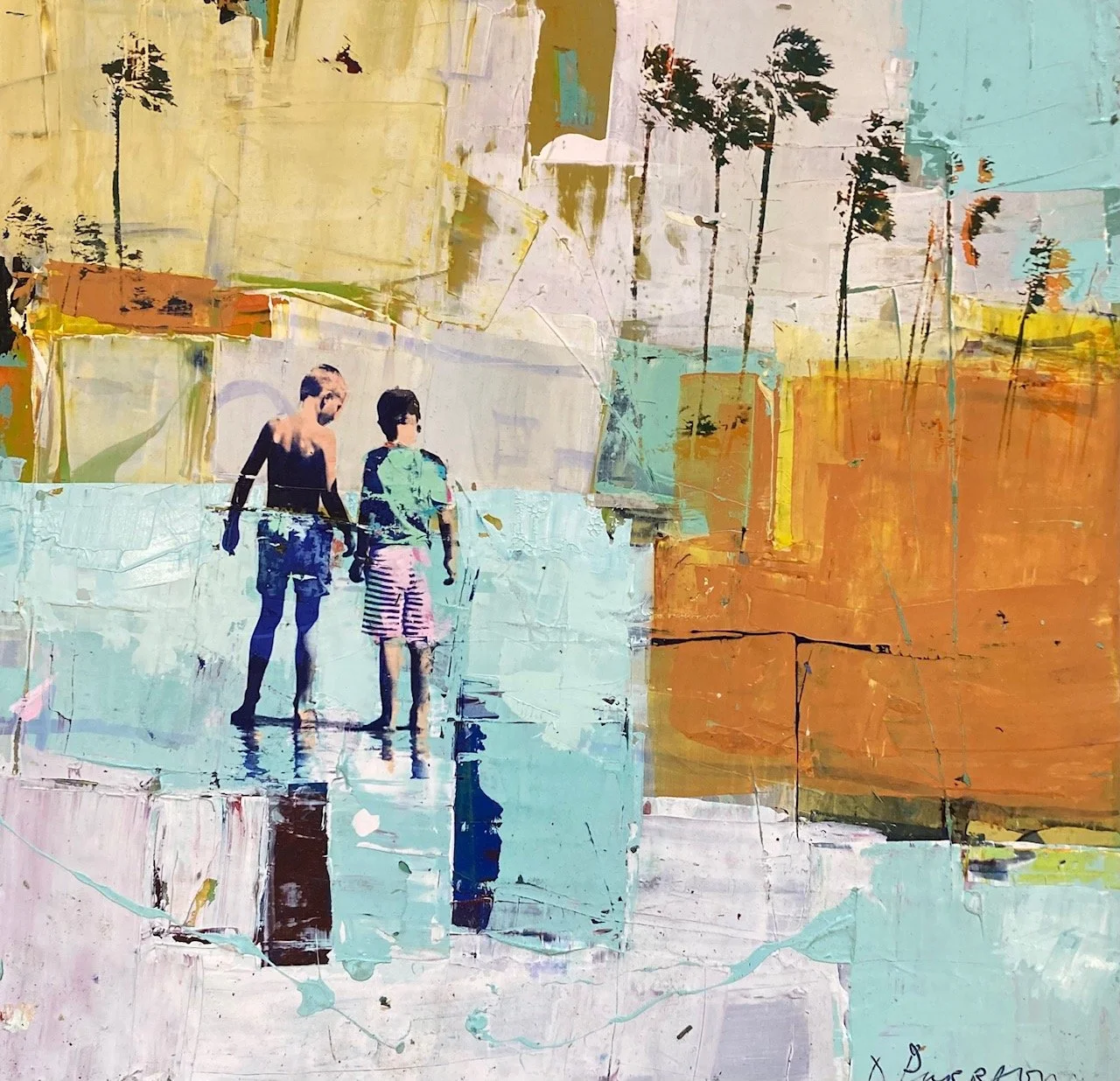 DPJ_Low Tide with Palms_39x39in_100x100cm_F1.JPG