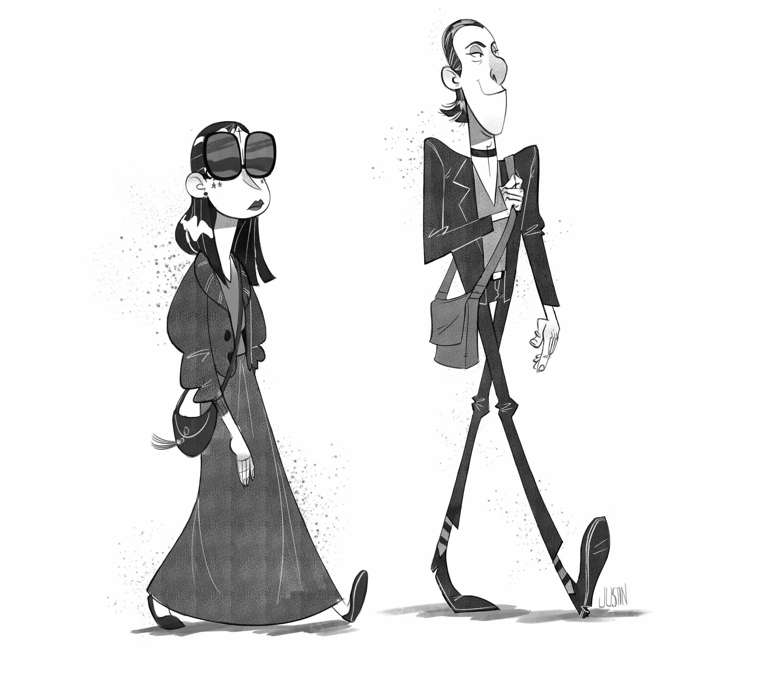 Saw these two walking down the street in Hollywood last week.