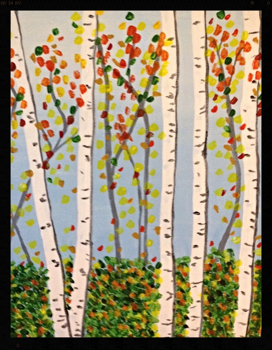 Birch Trees in Autumn 2