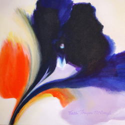 Valli Thayer McDougle Watercolor/Acrylics/Mixed Media I started painting later in life, although not as old as Grandma Moses. Long fascinated by watercolors and acrylics, I have begun experimenting this year with acrylics on raw canvas, taking a page from the "Modern Masters" such as Clyfford Still, Helen Frankenthaler, Jackson Pollock and others who painted on raw canvas. Some paintings are abstract, while others are inspired by closeup photos of flowers in my garden and those of friends and neighbors. Visit Artist's Website