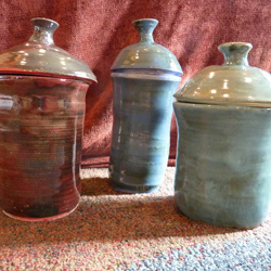 Pam Peters Pottery I hand build and wheel throw decorative vessels from clay. Although my forms have changed over time, my instinctual love of the Earthiness of clay remains the same. Nothing trumps the feeling of potential when I open the lid of the finished kiln to see what the fire has done to the Earth. It's better than Christmas morning. Visit Artist's Website