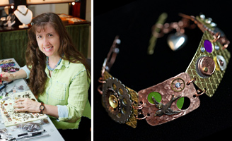 Susan Crane Mixed Media Fine Fusions Welcome to "A Crane Creation"—where polymer clay, fused glass, chainmaille, beads, found objects, metal work, resin, photographs, wire crochet, passion and play join together in fabulous jewelry art and couture home dècor. The aesthetics range from: whimsical to elegant; O'Keefe to Mondrian; a whisper to a shout. By teaching jewelry-making classes, I also have the pleasure of supporting others explore their creativity in a fun, supportive environment.