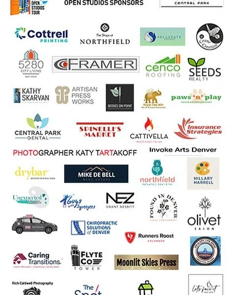Thank you to our 2025 OPEN STUDIOS SPONSORS!!!!!
#openstudios80238 #centralparkartistsdenver #planyourtourparty