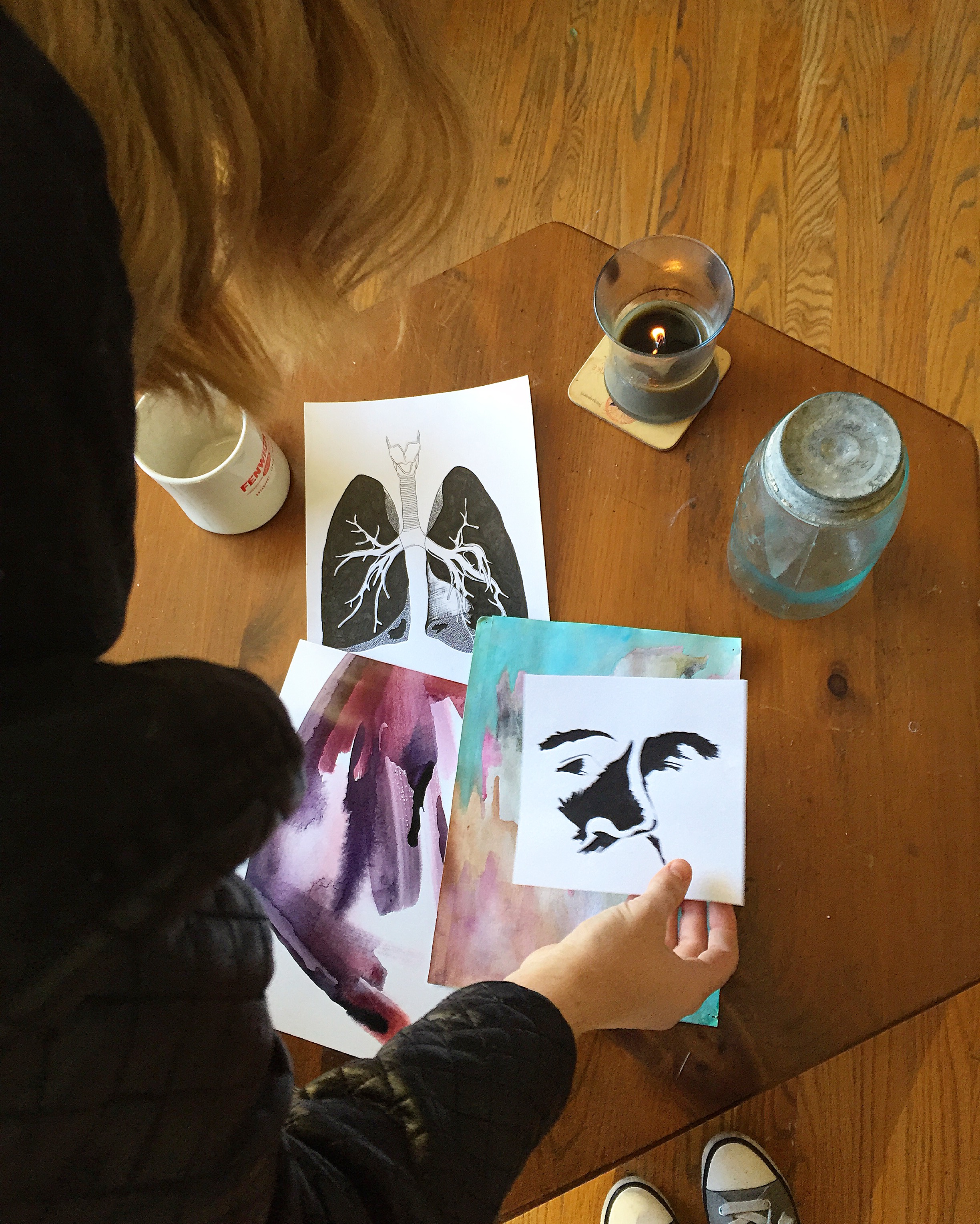 Prints and paint