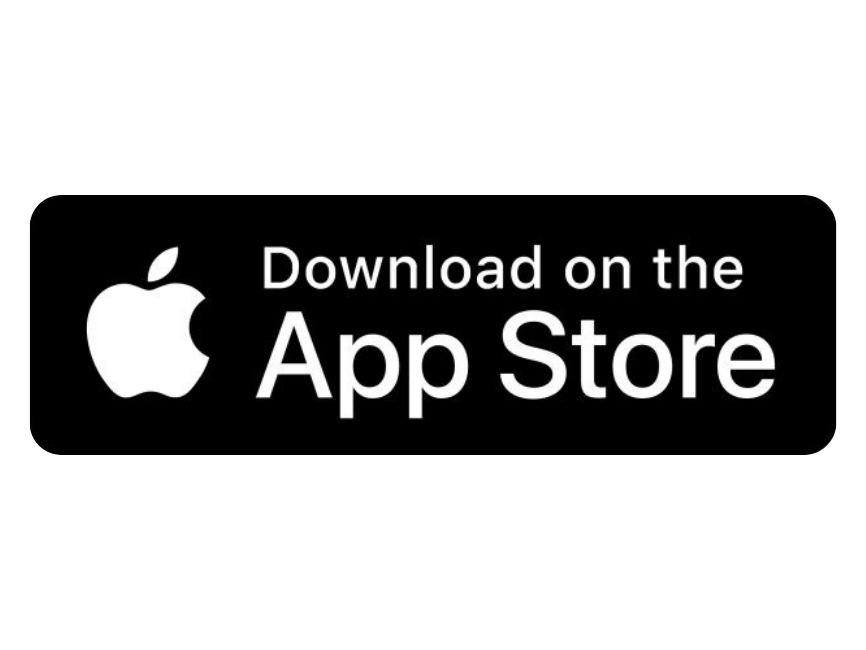 Apple logo with text 'Download on the App Store' on a black background.
