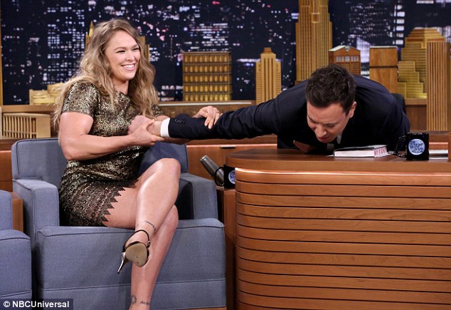 Ronda crushes the tiny man with ease. The world rejoices.