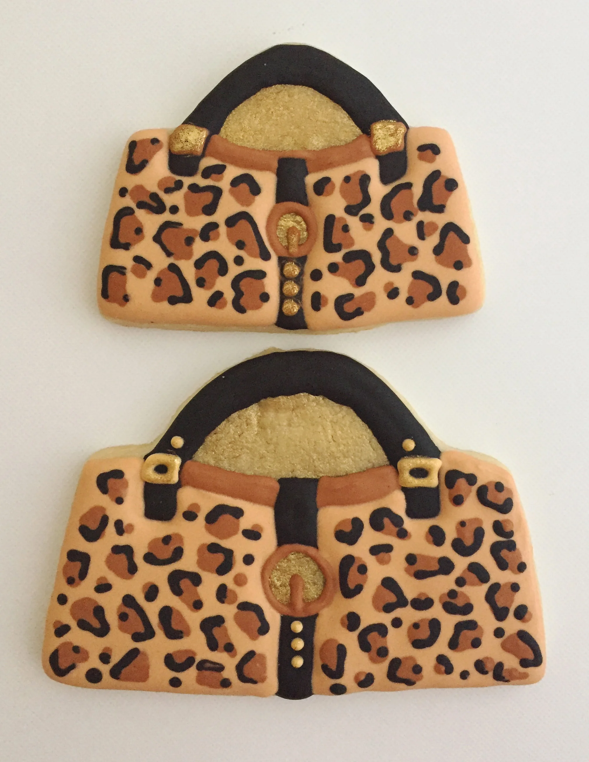 Ladies - small, large camel leopard print purses.jpg