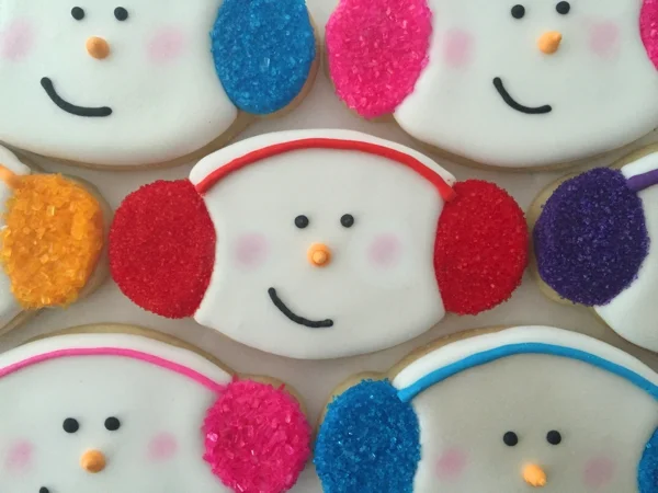 Snowmen Face Cookies
