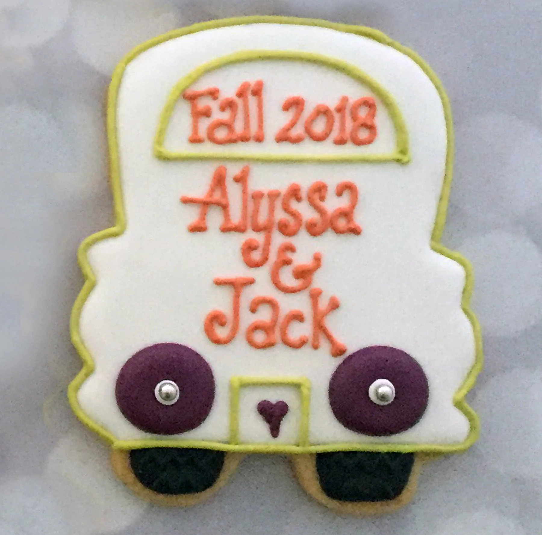 Personalized Wedding Car Cookie