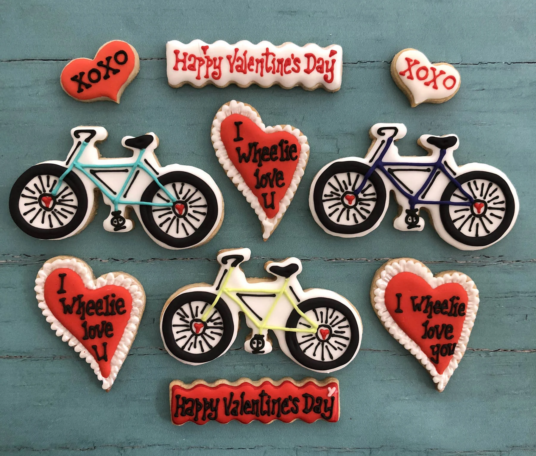 "I Wheelie Love You" Cookie Set