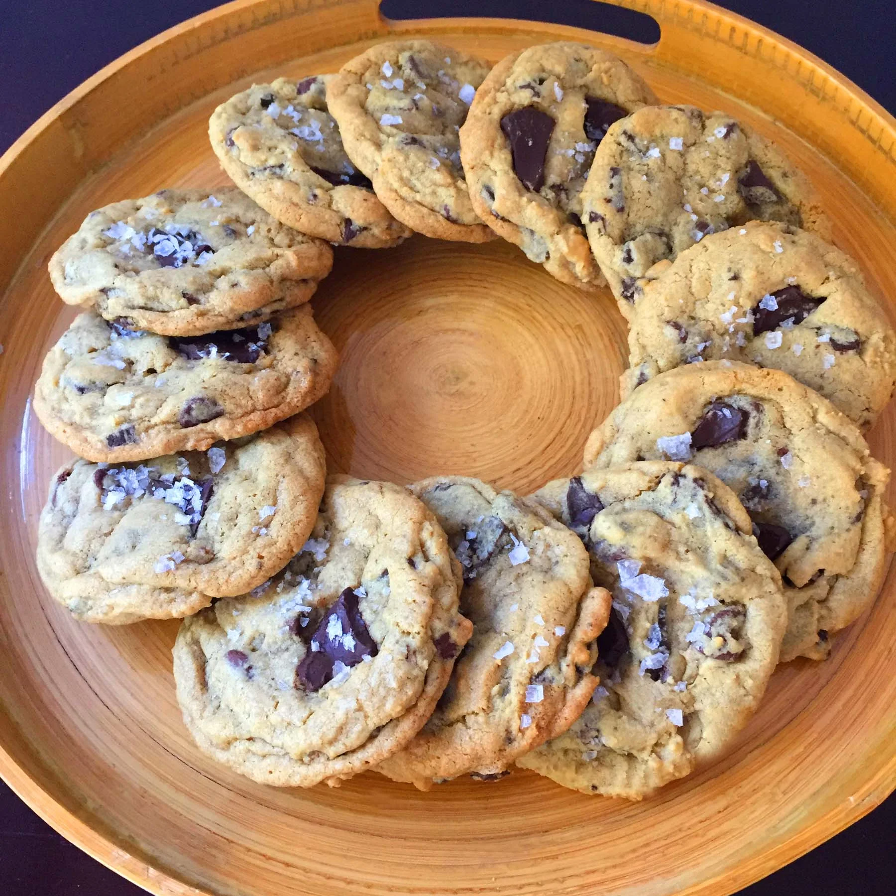 Salted Chocolate Chunk Cookies