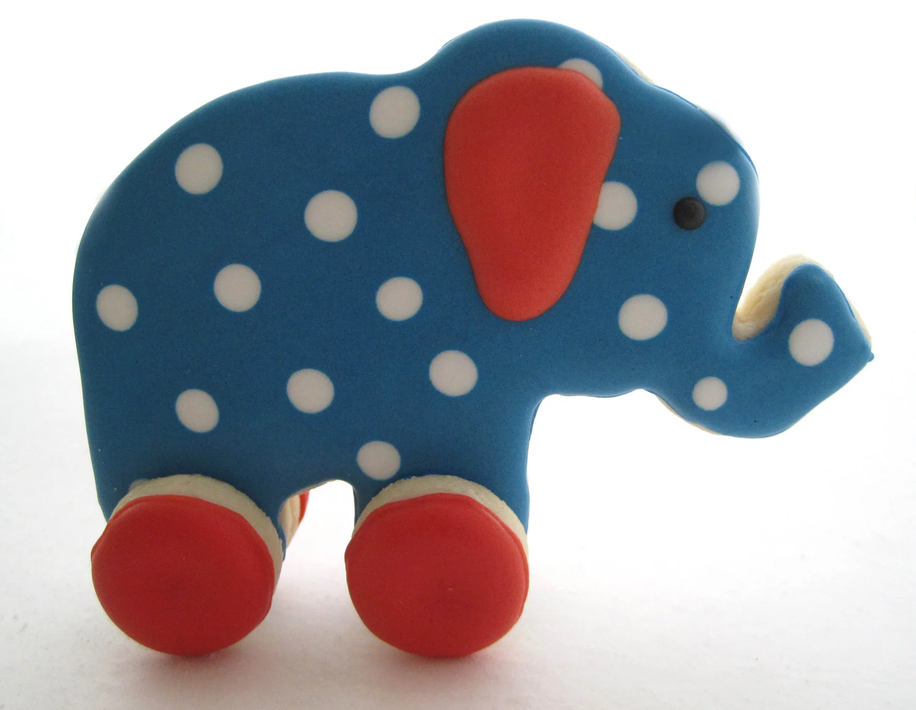 Polka Dot 3D Elephant Cookie