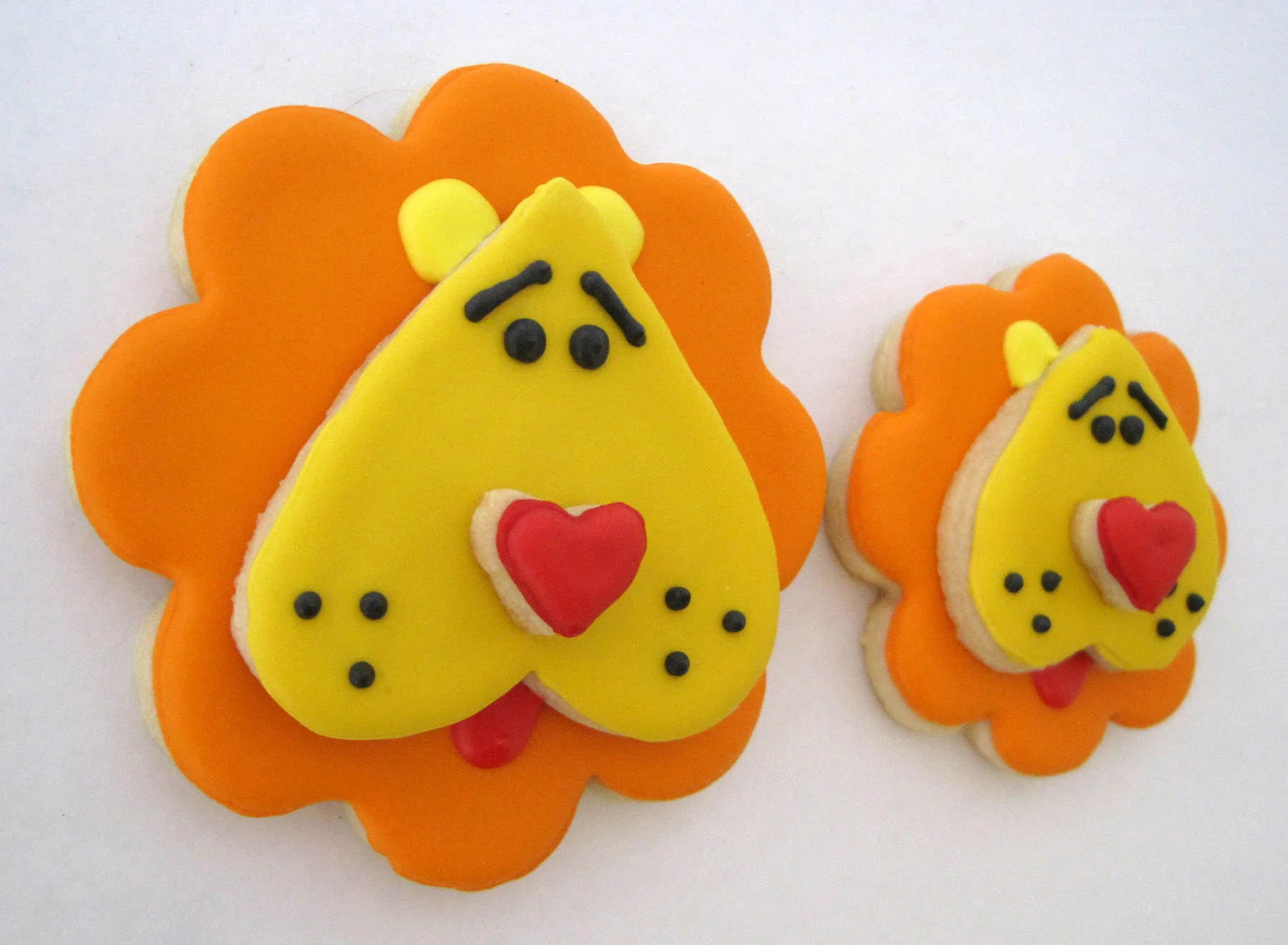 3D Lion Cookies