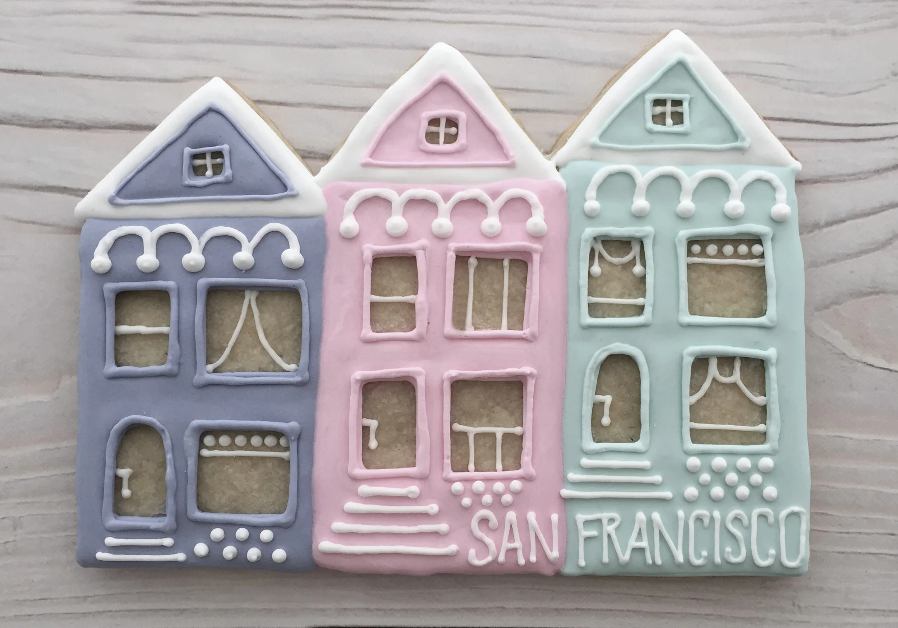 San Francisco "Painted Ladies" Cookie