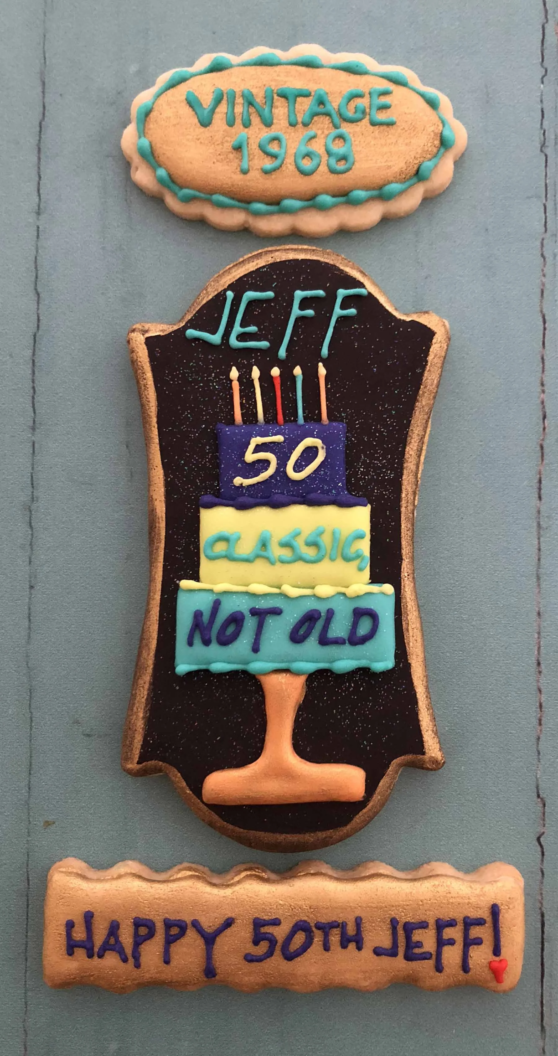 50th Birthday Cookie Set