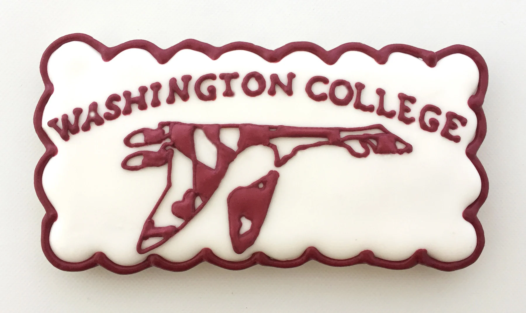 Washington College Gus the Goose Cookie