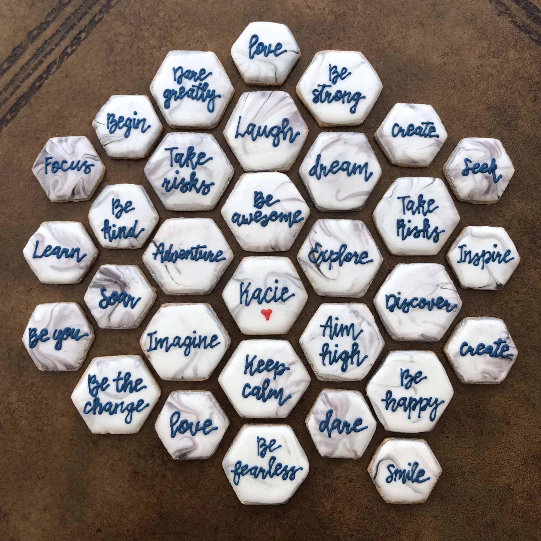 Good Advice Hexagon Cookies