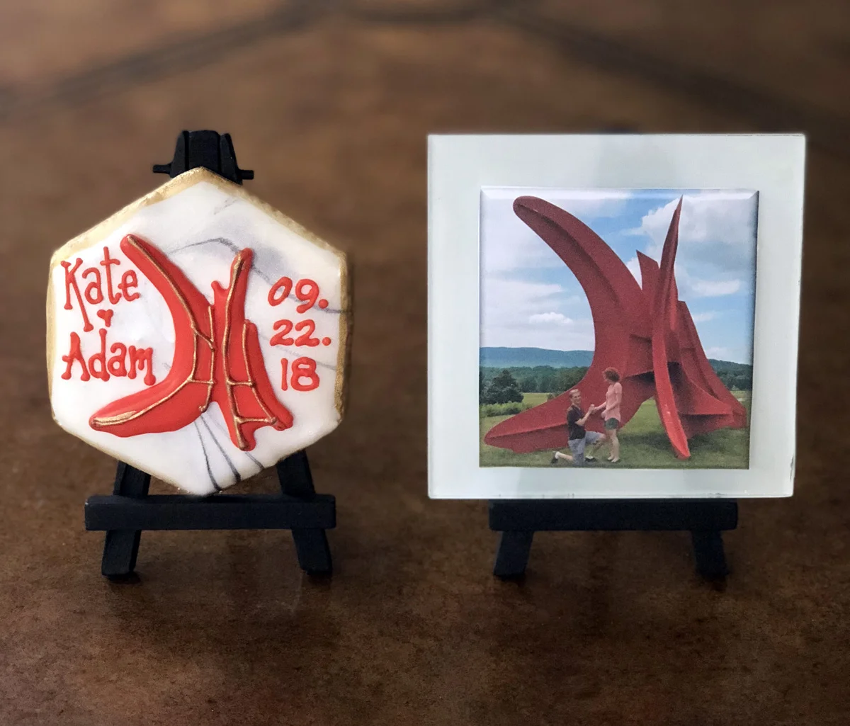 Five Swords Sculpture Engagement Cookie